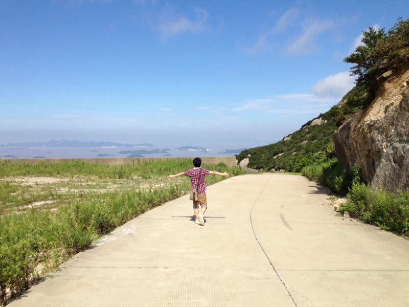 下山错路的开始;美丽的风景,美丽的蓝天